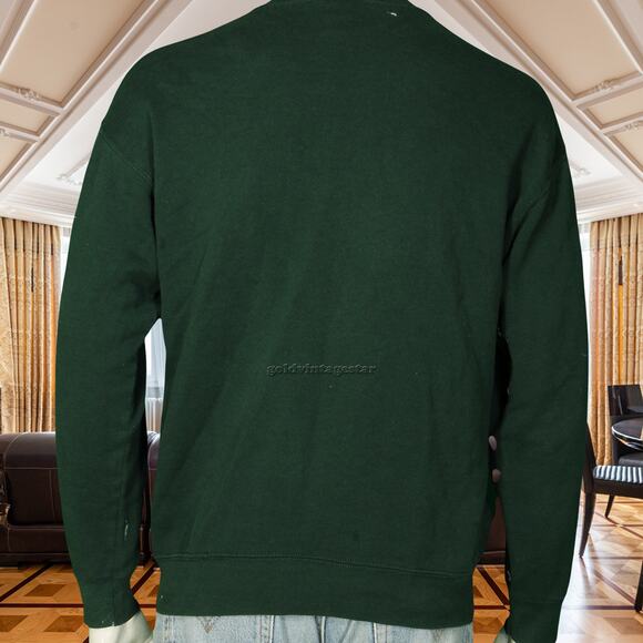 90s Vintage Mickey Mouse Disney Disneyland Golf Green Sweatshirt Jumper M - Picture 3 of 10